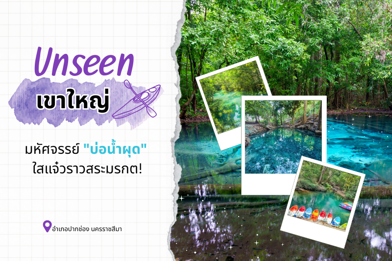 Unseen เขาใหญ่: มหัศจรรย์ “บ่อน้ำผุด” ใสแจ๋วราวสระมรกต!
